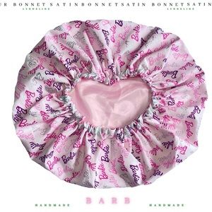 Barb Satin Elastic Bonnet